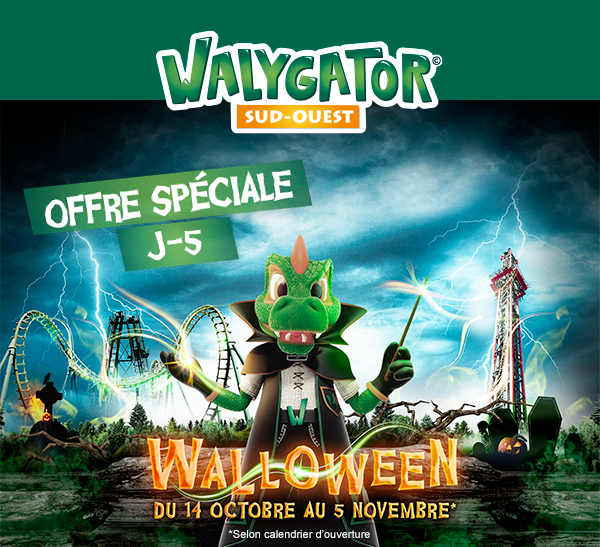 Walloween - Du 14 octobre au 5 novembre - Offre spéciale J-5